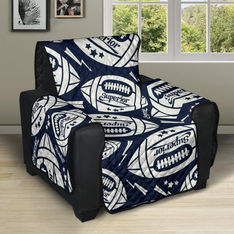 American Football Ball Pattern Recliner Cover Protector