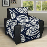 American Football Ball Pattern Recliner Cover Protector