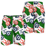 Casino Cards Suits Pattern Print Design 03 Men Shorts