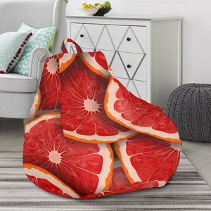 Sliced Grapefruit Pattern Background Bean Bag Cover