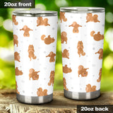 Pomeranian Yoga Pattern Tumbler