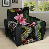 Snake Leaves Coconut Pattern Recliner Cover Protector