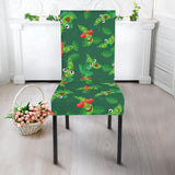 Green Peas Pattern Print Design 05 Dining Chair Slipcover