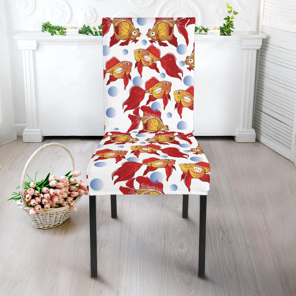 Goldfish Pattern Print Design 02 Dining Chair Slipcover