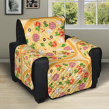 Pizza Theme Pattern Recliner Cover Protector