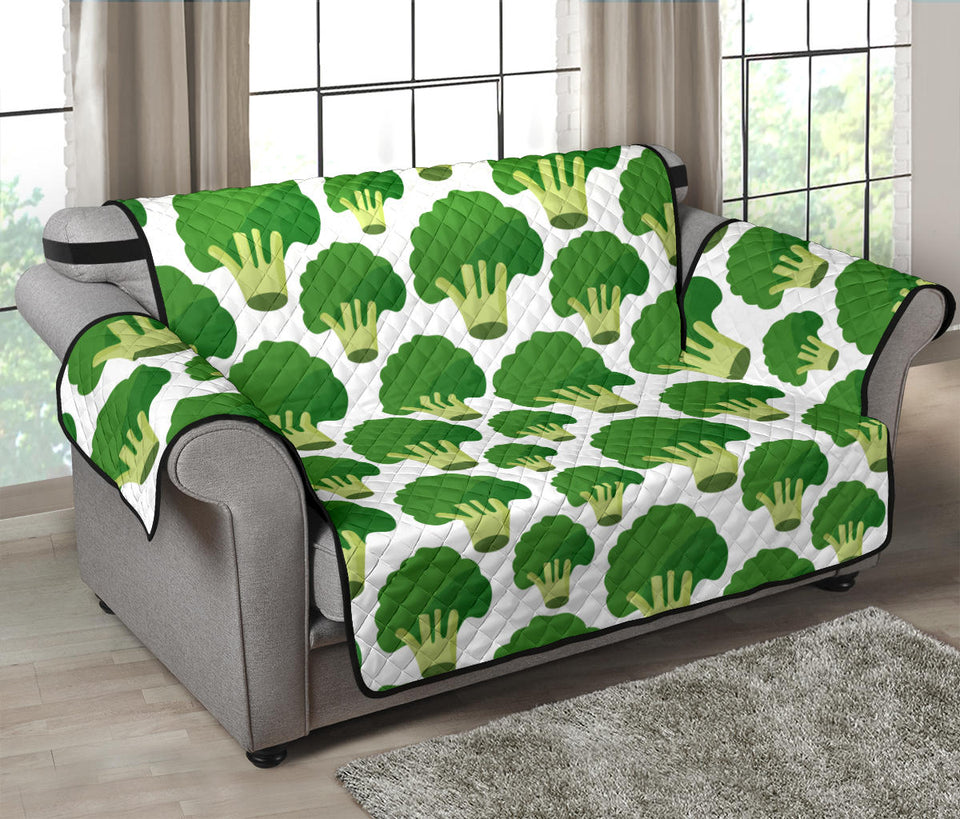 Broccoli Pattern Background Loveseat Couch Cover Protector