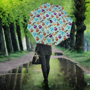 Teddy Bear Pattern Print Design 03 Umbrella