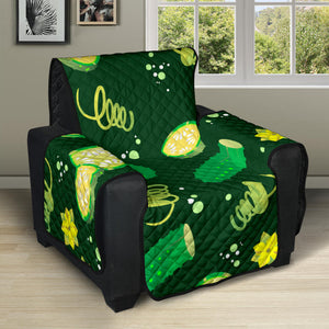 Cucumber Pattern Background Recliner Cover Protector