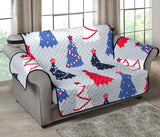 Christmas Tree Star Pattern Loveseat Couch Cover Protector