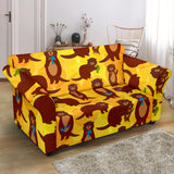 Otter Pattern Loveseat Couch Slipcover