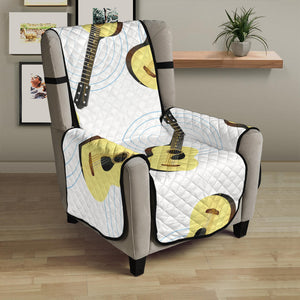 Classic Guitar Pattern Chair Cover Protector