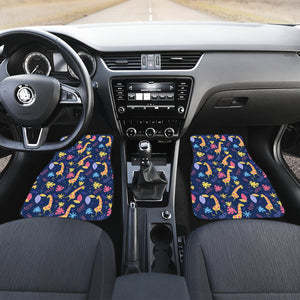 Giraffe Pattern Print Design 04 Front and Back Car Mats