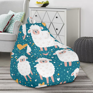 Sheep Heart Pattern Bean Bag Cover