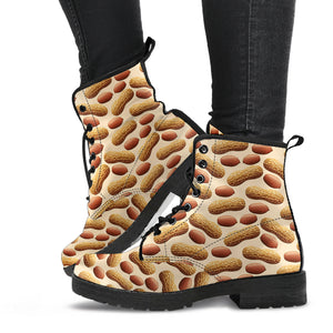 Peanut Pattern Leather Boots