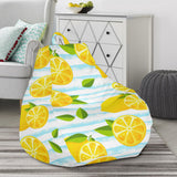 Lemon Pattern Stripe Background Bean Bag Cover