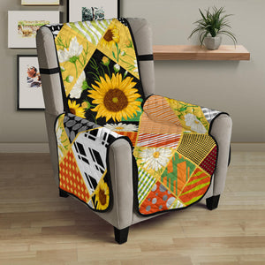 Sunflower Pattern Chair Cover Protector