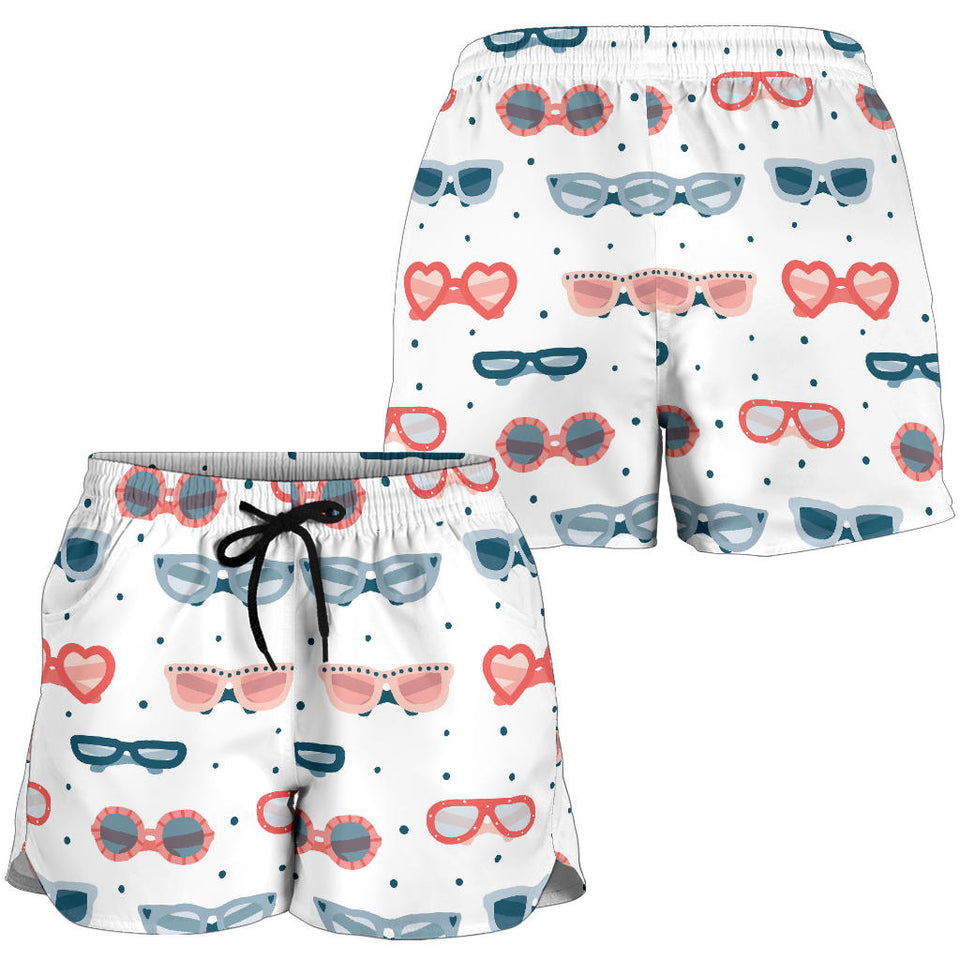 Sun Glasses Pattern Print Design 02 Women Shorts