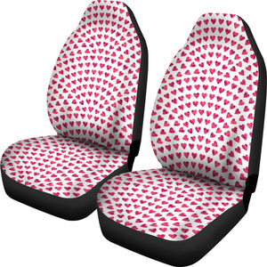 Heart Wave Pattern Universal Fit Car Seat Covers