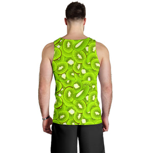 Sliced Kiwi Pattern Men Tank Top