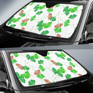 Ginkgo Pattern Car Sun Shade