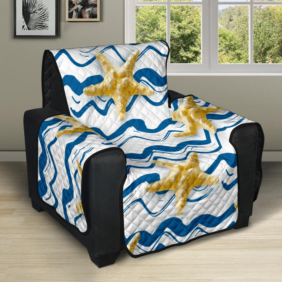 Starfish Pattern Recliner Cover Protector