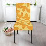 Potato Chips Pattern Print Design 04 Dining Chair Slipcover