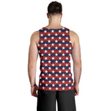 USA Star Pattern Background Men Tank Top