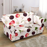 Cherry Flower Butterfly Pattern Loveseat Couch Slipcover