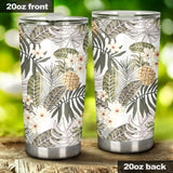 Pineapple Leave flower Pattern Tumbler