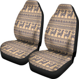Llama Pattern Ethnic Motifs Universal Fit Car Seat Covers