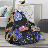 Snake Flower Pattern Bean Bag Cover