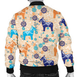 Cute Horse Pattern Men Bomber Jacket