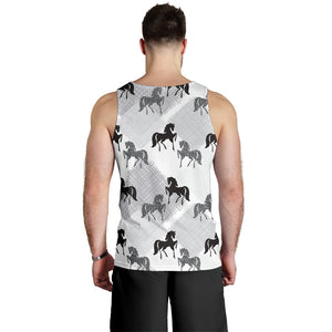 Horse Pattern Men Tank Top