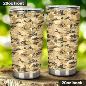 Sand Camo Camouflage Pattern Tumbler