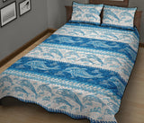 Dolphin Tribal Pattern Ethnic Motifs Quilt Bed Set