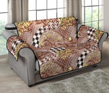 Chameleon Lizard Pattern Loveseat Couch Cover Protector