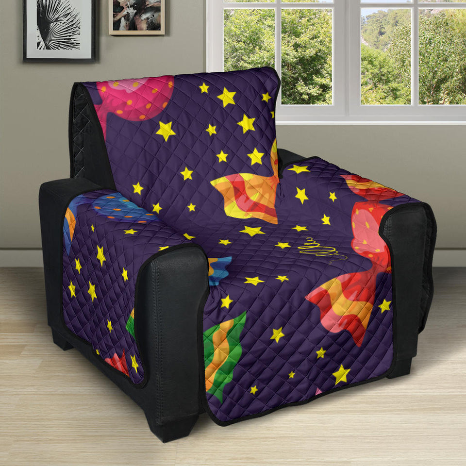 Candy Star Pattern Recliner Cover Protector