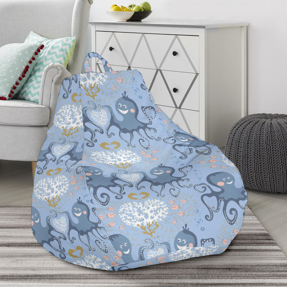 Octopus Heart Pattern Bean Bag Cover