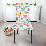 Tea pots Pattern Print Design 05 Dining Chair Slipcover