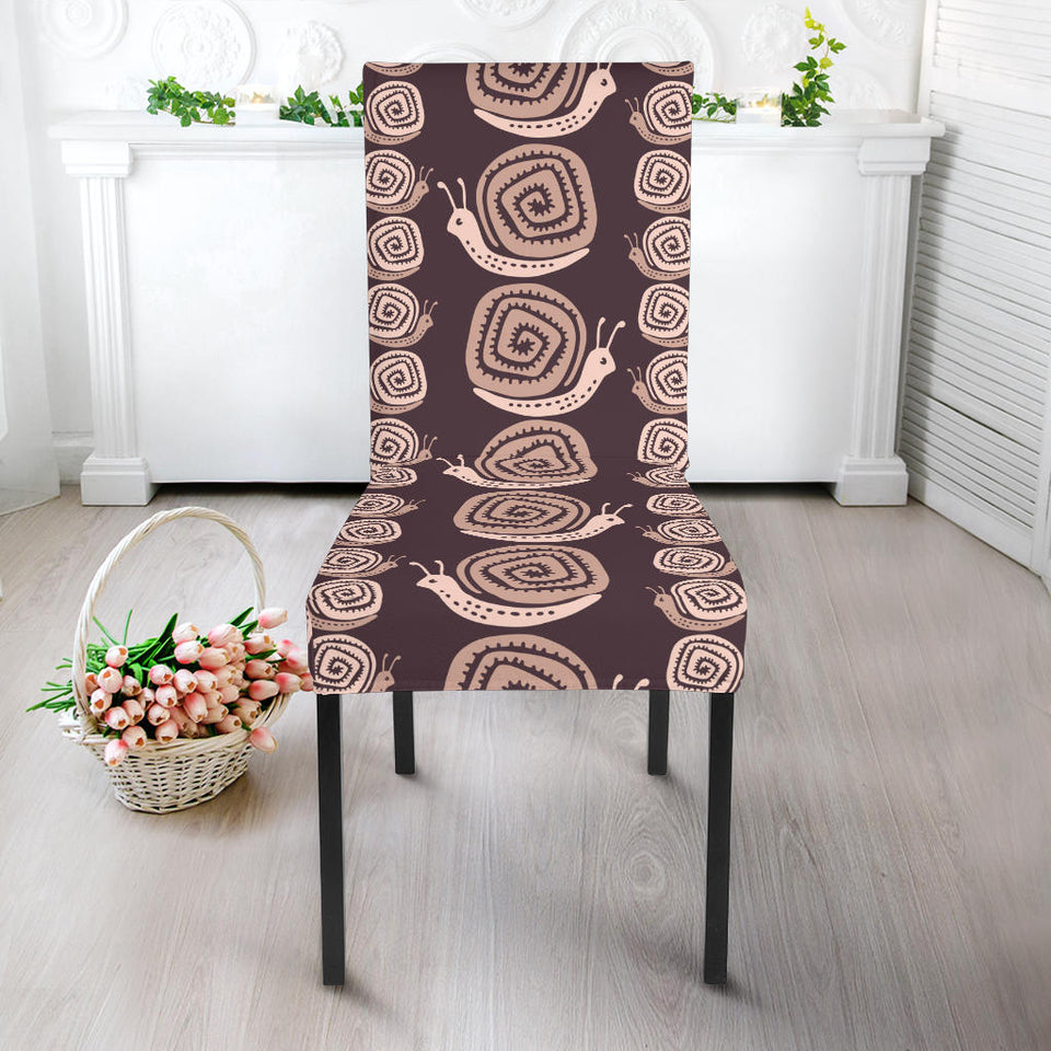 Snail Pattern Print Design 03 Dining Chair Slipcover