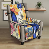 Toucan Leaves Flower Pattern Chair Cover Protector