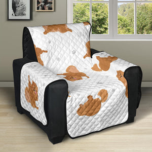 Pomeranian Yoga Pattern Recliner Cover Protector