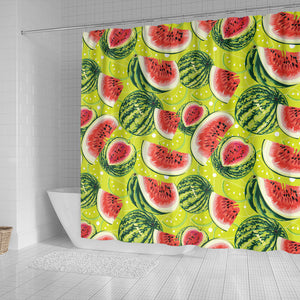 Watermelon Theme Pattern Shower Curtain Fulfilled In US