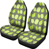 Lime Pattern Theme Universal Fit Car Seat Covers
