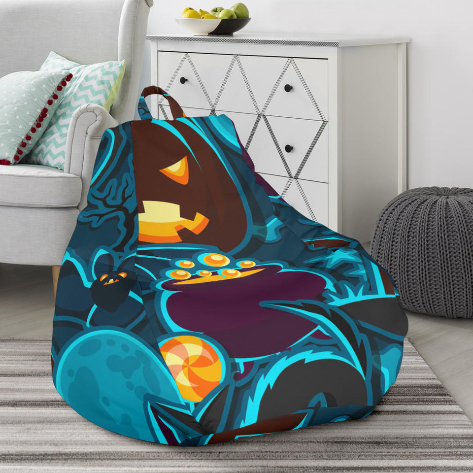 Halloween Pumpkin Cat Pattern Bean Bag Cover