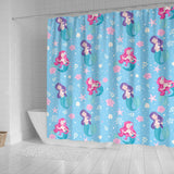 Cute Mermaid Pattern Shower Curtain Fulfilled In US