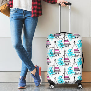 Sailboat Pattern Luggage Covers