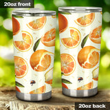 Orange Pattern Tumbler