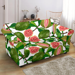 Guava Leaves Pattern Loveseat Couch Slipcover