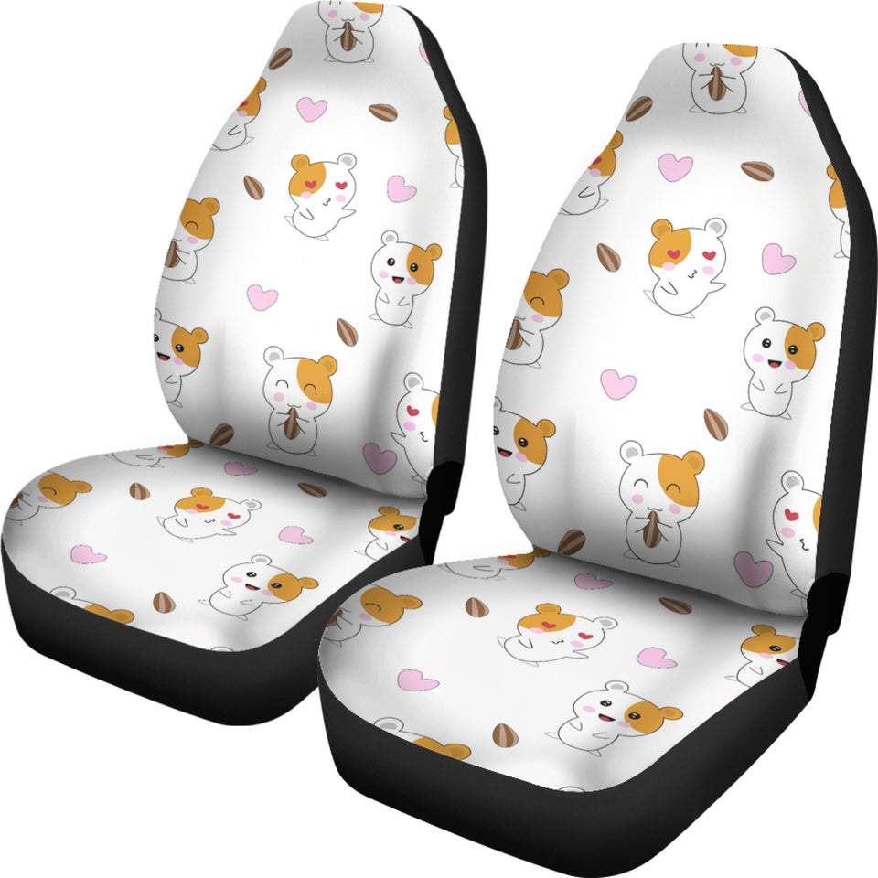 Hamster Seed Heart Pattern Universal Fit Car Seat Covers